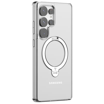 Custodia MagSafe per Samsung Galaxy S25 Ultra S938, Torras, Ostand Spin, Trasparente