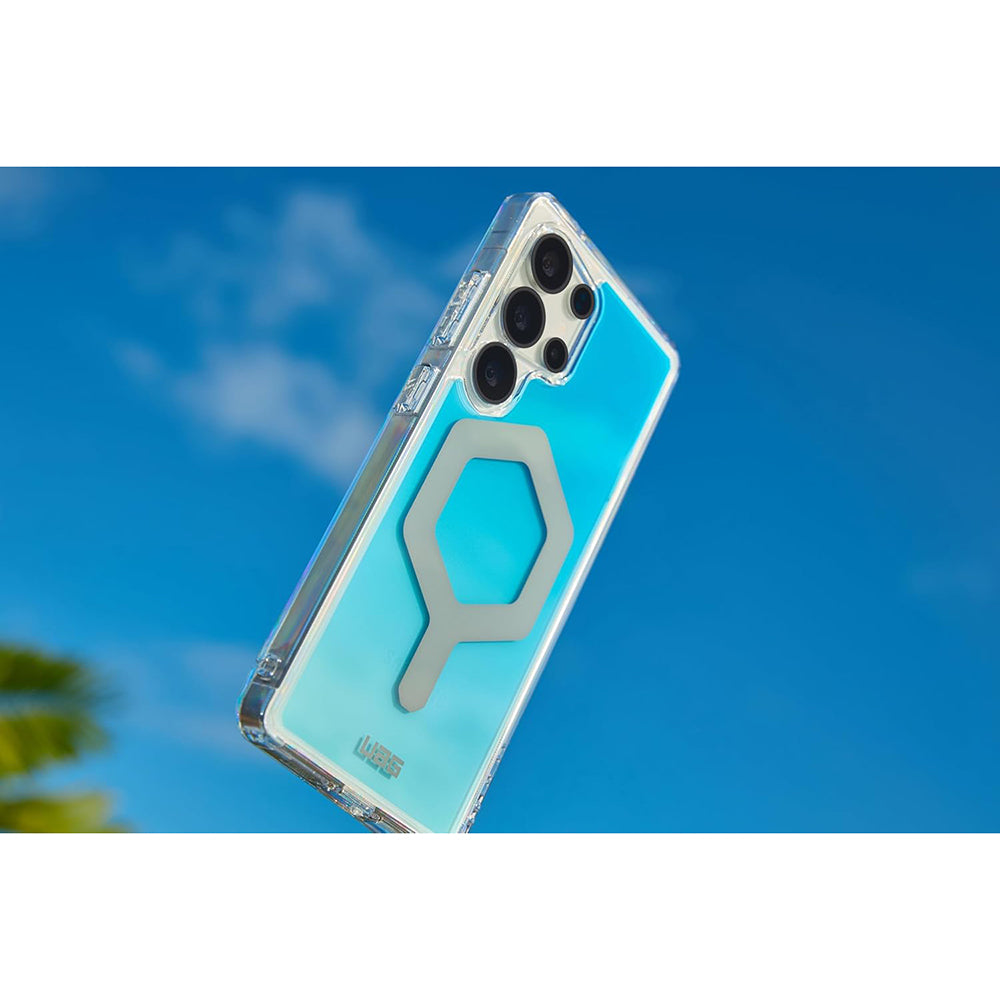 Custodia MagSafe per Samsung Galaxy S25 Ultra S938, Urban Armor Gear, Plyo Pro, Blu