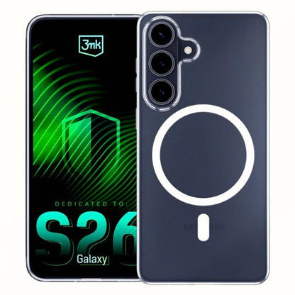 MagSafe Case for Samsung Galaxy S26, 3MK, Clear MagCase, Transparent