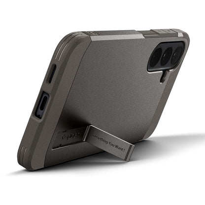 Custodia MagSafe per Samsung Galaxy S26 FE S741, Spigen, Tough Armor, Grigio ACS11635