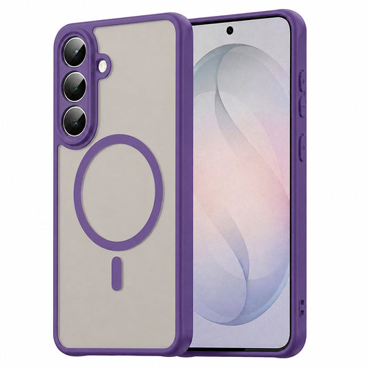 Custodia MagSafe per Samsung Galaxy S26 FE S741, Techsuit, HaloFrost II, Viola