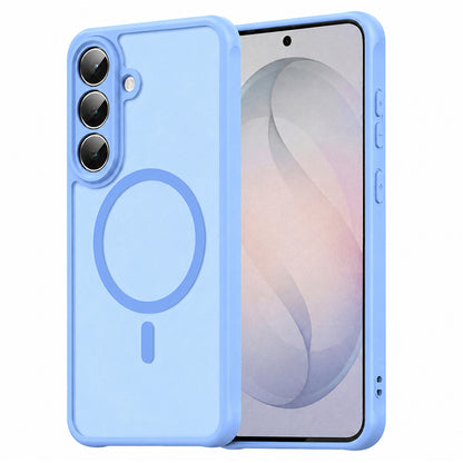 MagSafe Case for Samsung Galaxy S26 FE S741, Techsuit, HaloFrost II, Blue