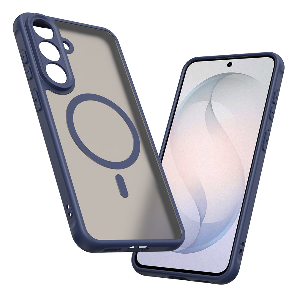 MagSafe Case for Samsung Galaxy S26 FE, Techsuit, HaloFrost II, Navy Blue