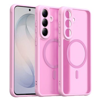 Custodia MagSafe per Samsung Galaxy S26 FE S741, Techsuit, HaloFrost II, Rosa