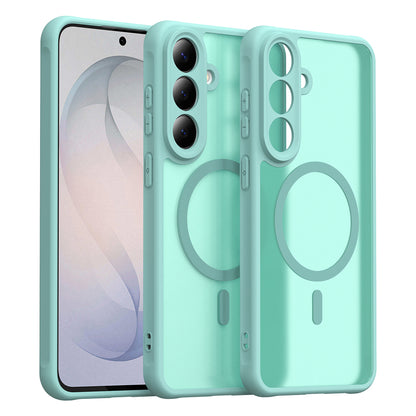 MagSafe Case for Samsung Galaxy S26 FE S741, Techsuit, HaloFrost II, Light Green