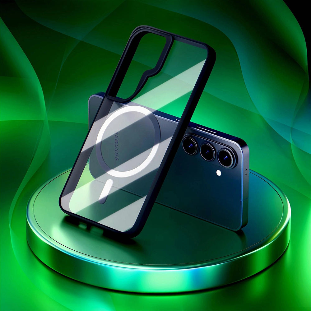MagSafe Case for Samsung Galaxy S26 Plus, 3MK, Satin Armor, Transparent