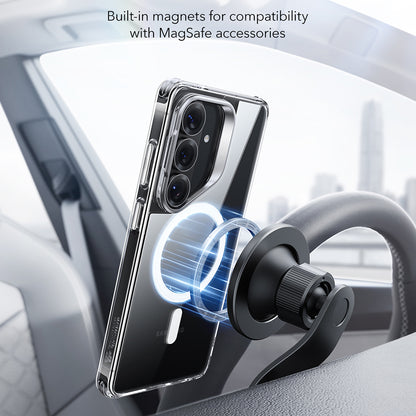 Custodia MagSafe per Samsung Galaxy S26 Plus, ESR, Classic Hybrid Kickstand, Trasparente