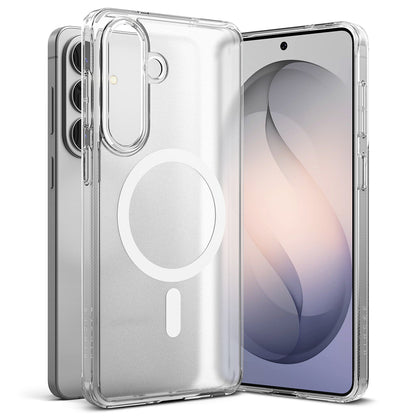 Custodia MagSafe per Samsung Galaxy S26 Plus, Ringke, Fusion, Trasparente Opaca