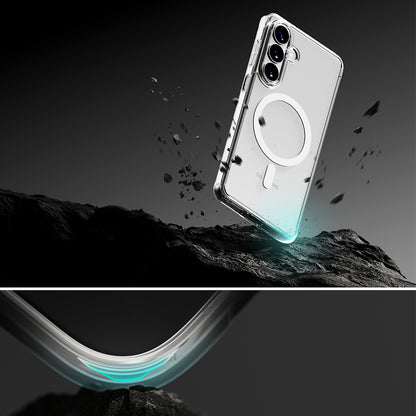 Custodia MagSafe per Samsung Galaxy S26 Plus, Ringke, Fusion, Trasparente Opaca