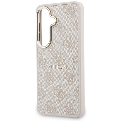 Custodia MagSafe per Samsung Galaxy S26 Plus S947, Guess, 4G Anello Inciso, Rosa