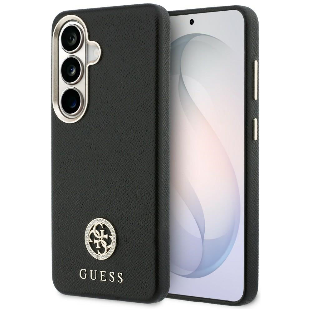 Custodia MagSafe per Samsung Galaxy S26 Plus S947, Guess, Rhinestone Round Logo, Nera