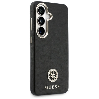 Custodia MagSafe per Samsung Galaxy S26 Plus S947, Guess, Rhinestone Round Logo, Nera