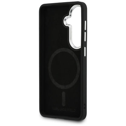 Custodia MagSafe per Samsung Galaxy S26 Plus S947, Karl Lagerfeld, Initial Logo Debossed, Marrone