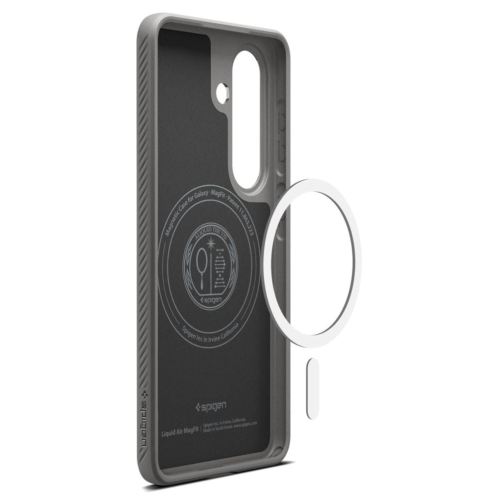Custodia MagSafe per Samsung Galaxy S26 Plus S947, Spigen, Liquid Air, Grigio ACS10705