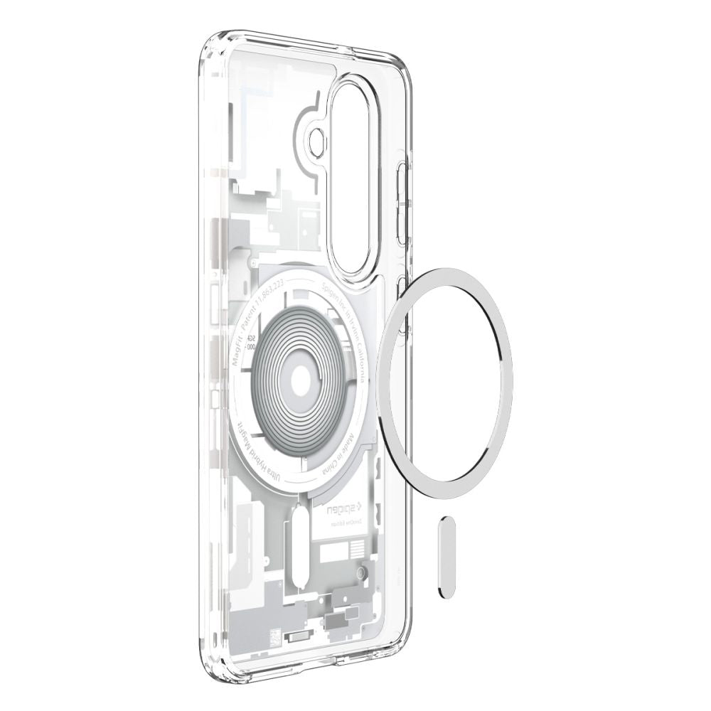 Custodia MagSafe per Samsung Galaxy S26 Plus S947, Spigen, Ultra Hybrid Zero One, Bianca ACS10712