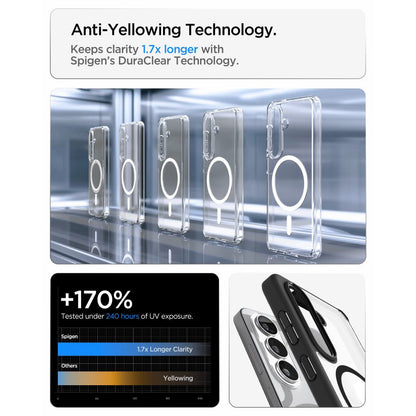 Custodia MagSafe per Samsung Galaxy S26 Plus S947, Spigen, Ultra Hybrid, Nera Opaca ACS10710