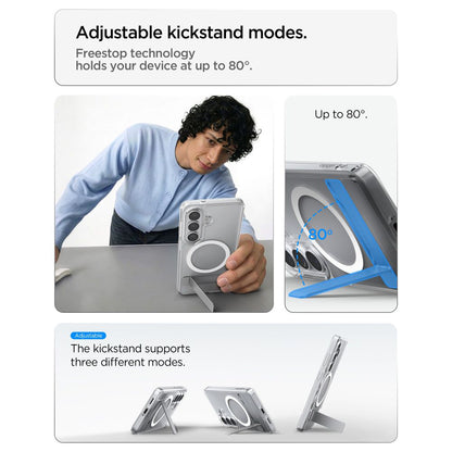 Custodia MagSafe per Samsung Galaxy S26 Plus S947, Spigen, Ultra Hybrid S, Trasparente Bianca ACS11050