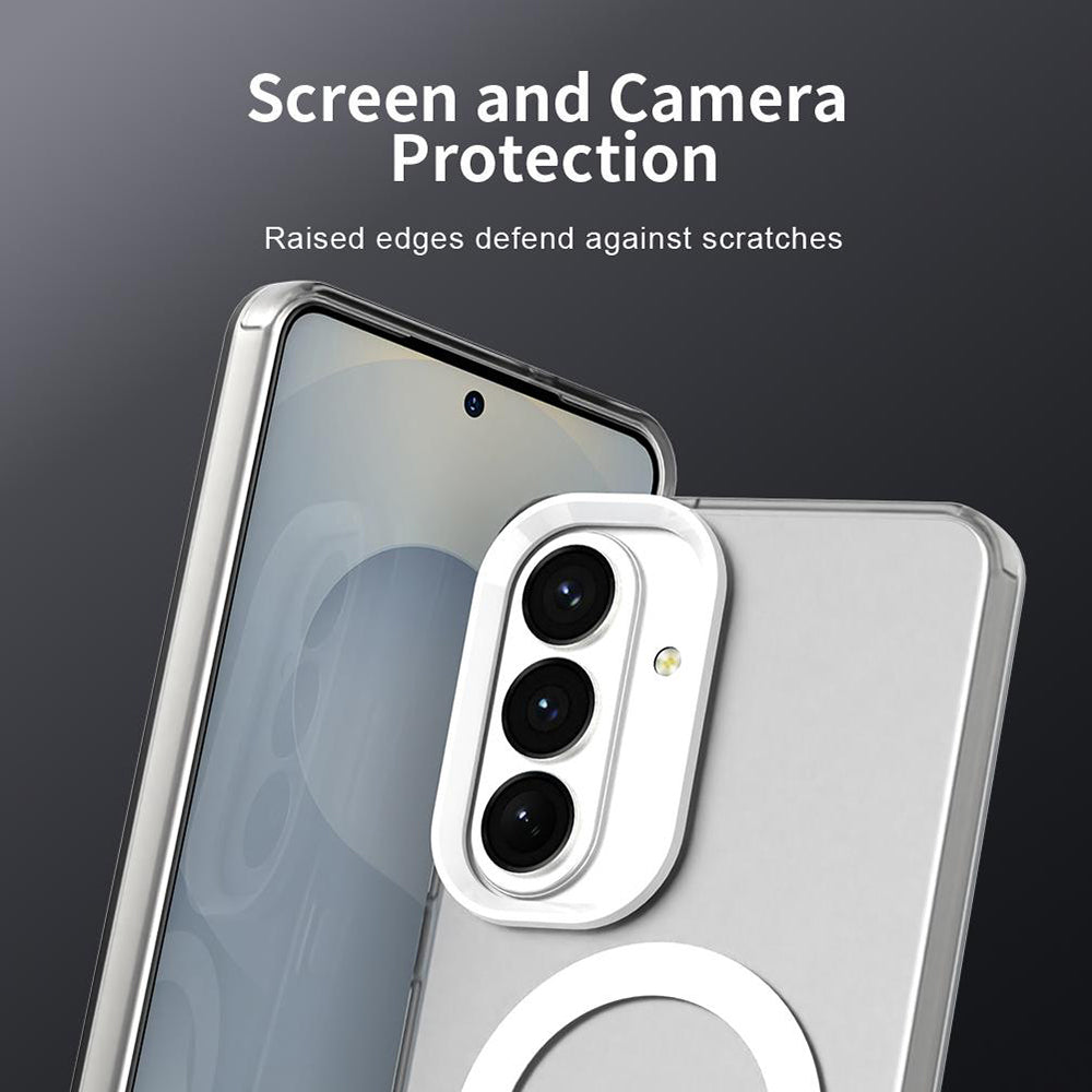 Custodia MagSafe per Samsung Galaxy S26 Plus, Techsuit, CandyCase, Bianca