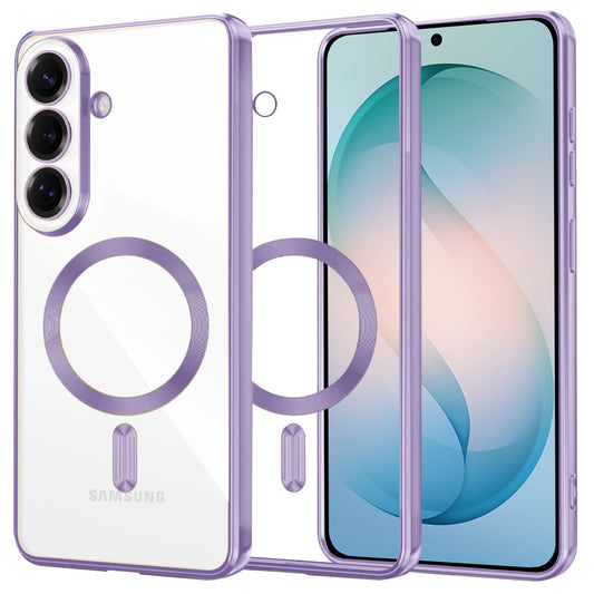 Custodia MagSafe per Samsung Galaxy S26 Plus, Techsuit, Luxury Crystal, Lilla Chiaro