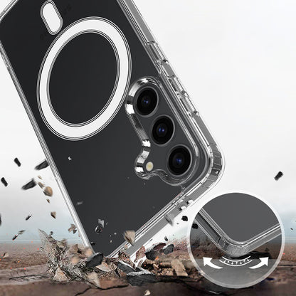 Custodia MagSafe per Samsung Galaxy S26 Plus, Techsuit, Pro, Trasparente