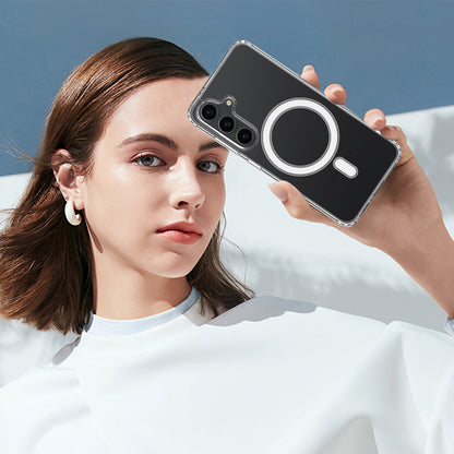 Custodia MagSafe per Samsung Galaxy S26 Plus, Techsuit, Pro, Trasparente