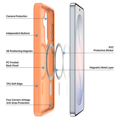 Cover MagSafe per Samsung Galaxy S26 S942, DUX DUCIS, Yind, Viola Chiaro