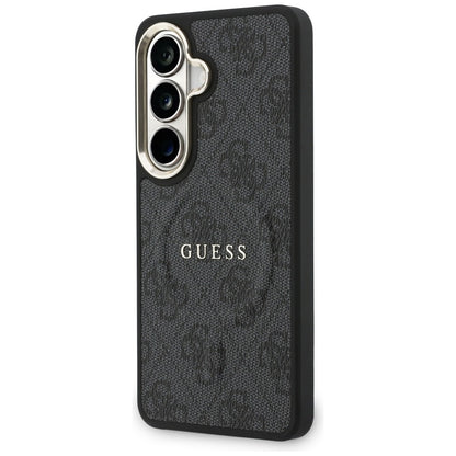 MagSafe Case for Samsung Galaxy S26 S942, Guess, 4G Embossed Ring, Black