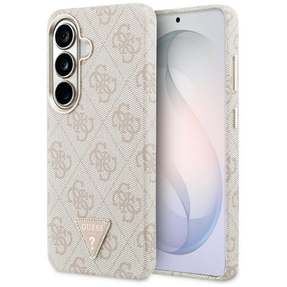 Custodia MagSafe per Samsung Galaxy S26 S942, Guess, Logo Triangolo 4G, Rosa