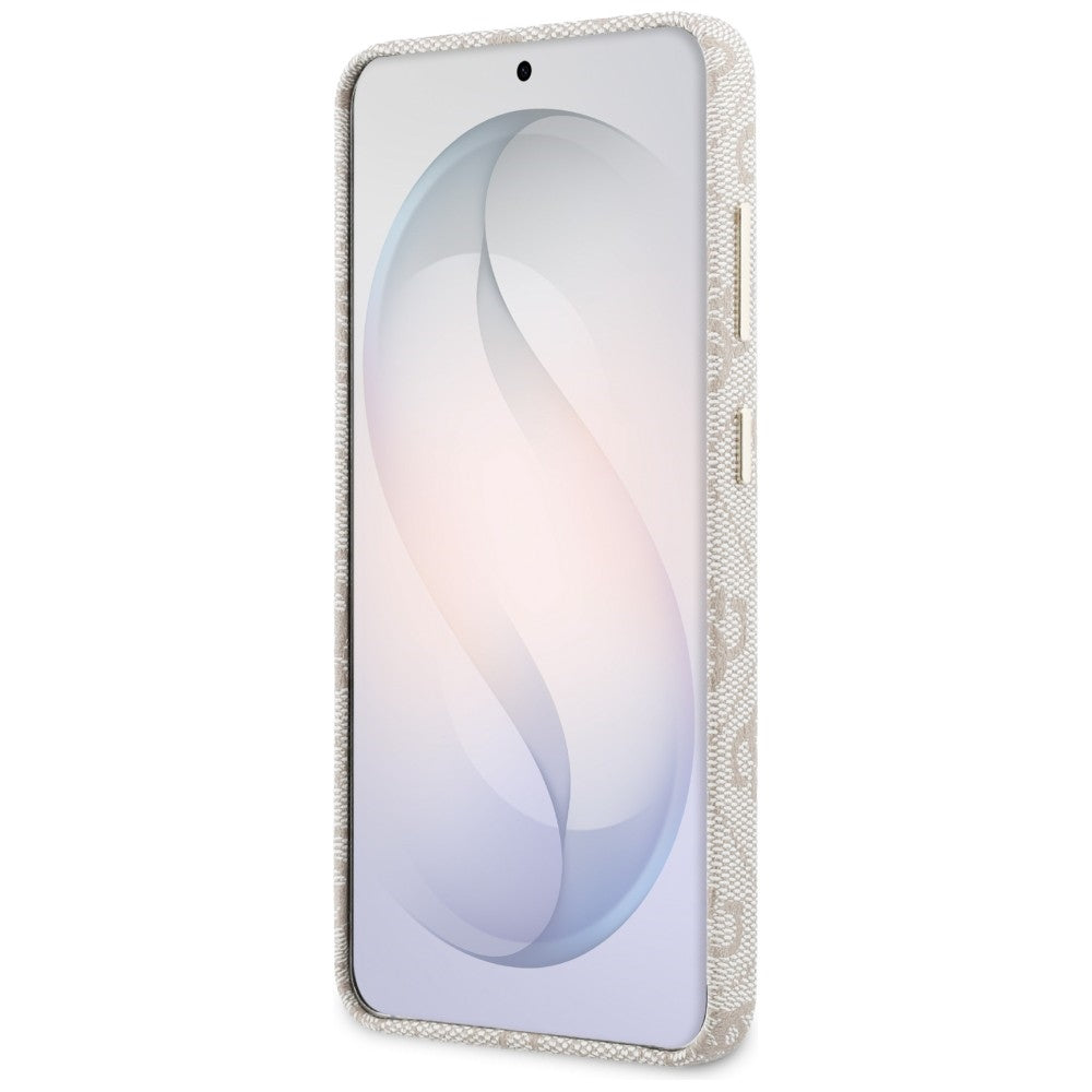 Custodia MagSafe per Samsung Galaxy S26 S942, Guess, Logo Triangolo 4G, Rosa