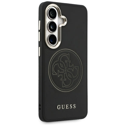 Custodia MagSafe per Samsung Galaxy S26 S942, Guess, Logo Perforato, Nera