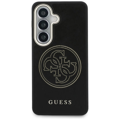 Custodia MagSafe per Samsung Galaxy S26 S942, Guess, Logo Perforato, Nera