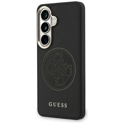 Custodia MagSafe per Samsung Galaxy S26 S942, Guess, Logo Perforato, Nera
