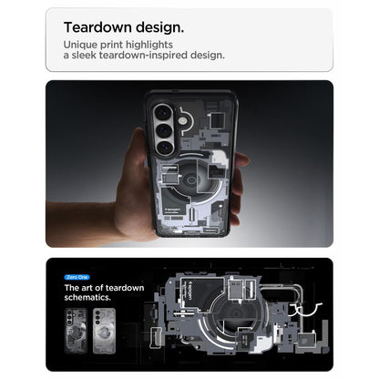 Custodia MagSafe per Samsung Galaxy S26 S942, Spigen, Ultra Hybrid Zero One, Nera ACS10736