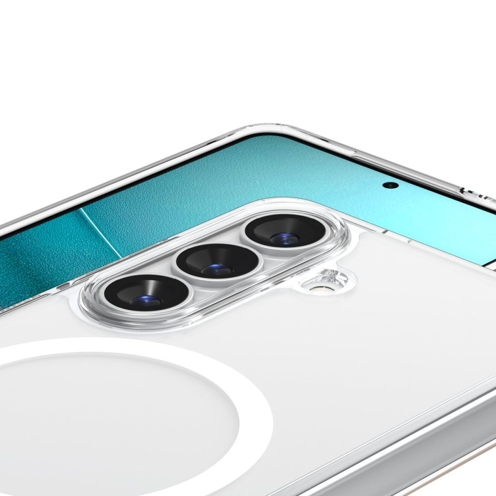 Custodia MagSafe per Samsung Galaxy S26 S942, Spigen, Ultra Hybrid, Trasparente Bianca ACS10734