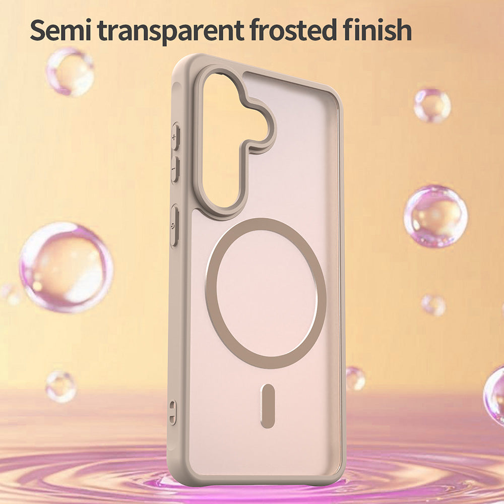 MagSafe Case for Samsung Galaxy S26, Techsuit, HaloFrost II, Gold