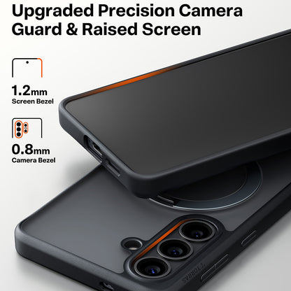 Custodia MagSafe per Samsung Galaxy S26, Torras, Ostand Spin, Nera