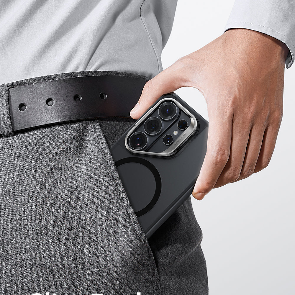 Custodia MagSafe per Samsung Galaxy S26 Ultra, ESR, Classic Hybrid Kickstand, Nera Satinata