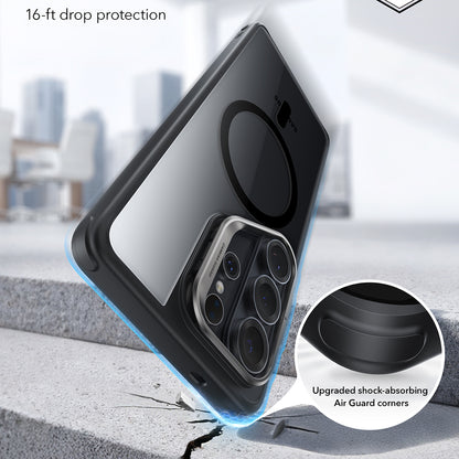 Custodia MagSafe per Samsung Galaxy S26 Ultra, ESR, Classic Hybrid Kickstand, Nera Trasparente