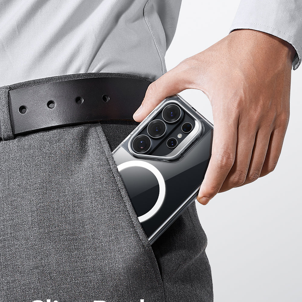 Custodia MagSafe per Samsung Galaxy S26 Ultra, ESR, Classic Hybrid Kickstand, Trasparente