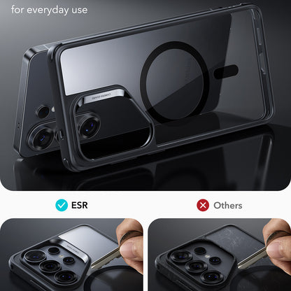 Custodia MagSafe per Samsung Galaxy S26 Ultra, ESR, Classic Hybrid, Nera Trasparente