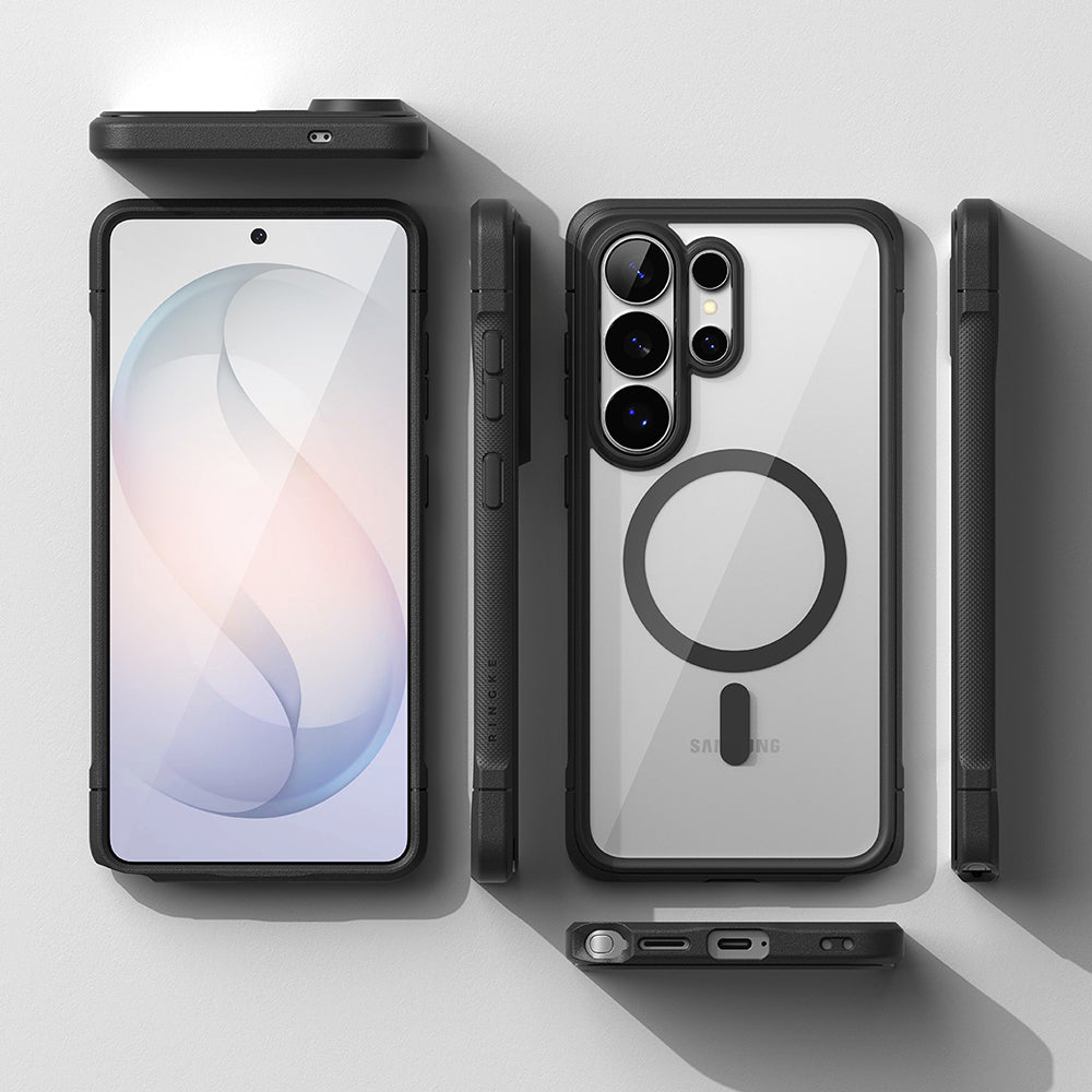 Custodia MagSafe per Samsung Galaxy S26 Ultra, Ringke, Fusion Bold, Nera
