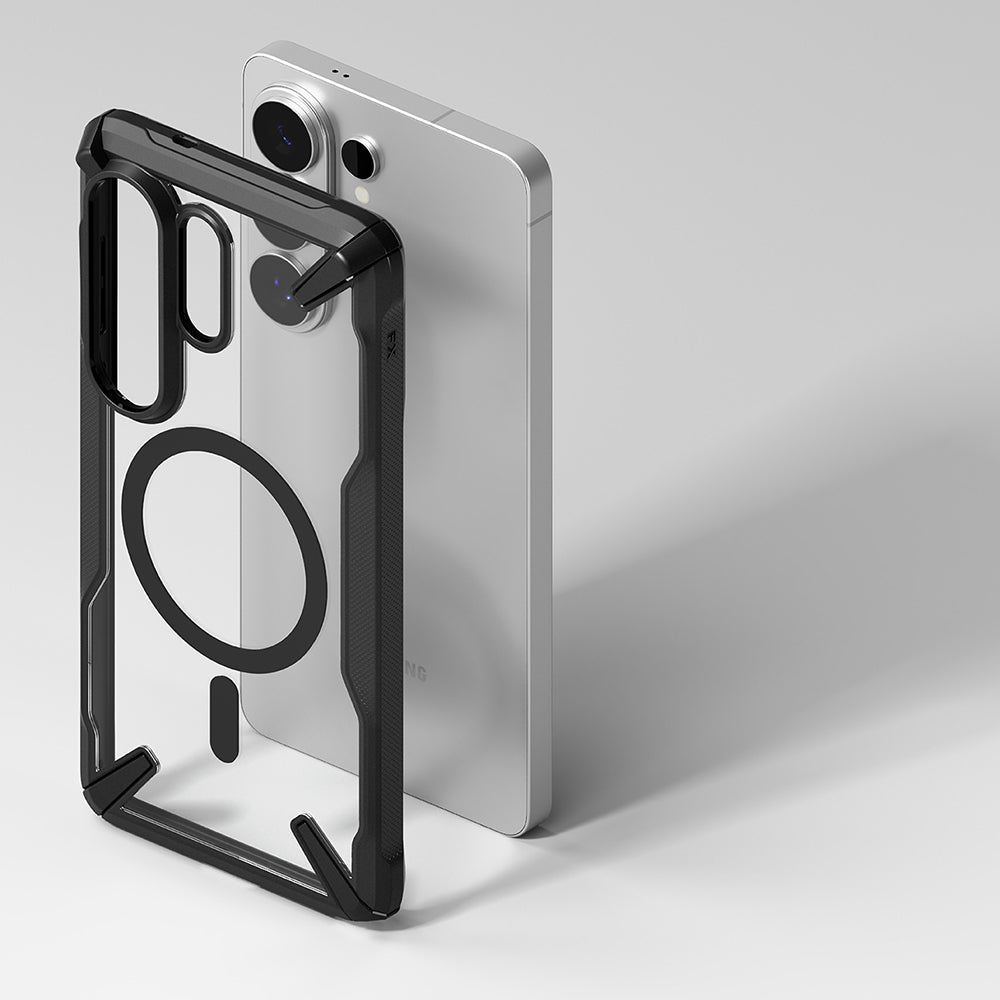 Custodia MagSafe per Samsung Galaxy S26 Ultra, Ringke, Fusion X, Nera