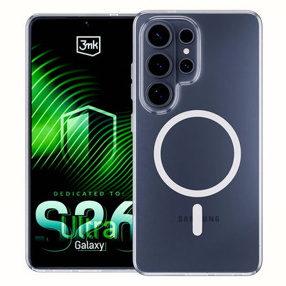 Custodia MagSafe per Samsung Galaxy S26 Ultra S948, 3MK, Clear MagCase, Trasparente