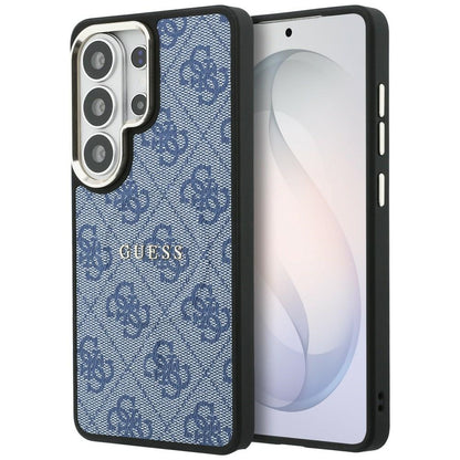 Custodia MagSafe per Samsung Galaxy S26 Ultra S948, Guess, 4G Embossed Ring, Blu