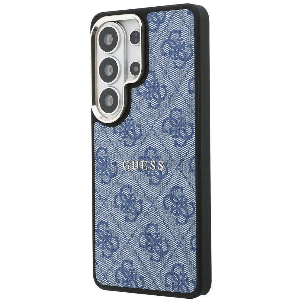 Custodia MagSafe per Samsung Galaxy S26 Ultra S948, Guess, 4G Embossed Ring, Blu