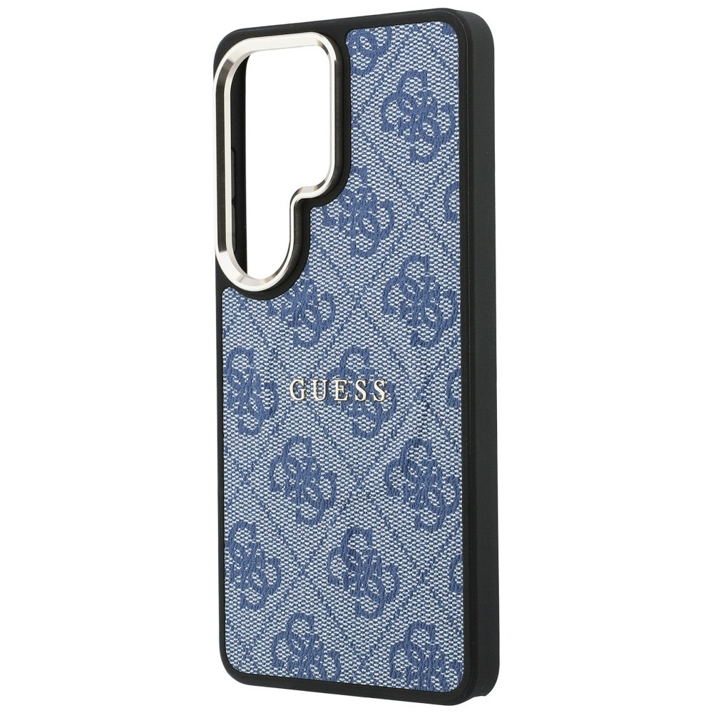 Custodia MagSafe per Samsung Galaxy S26 Ultra S948, Guess, 4G Embossed Ring, Blu