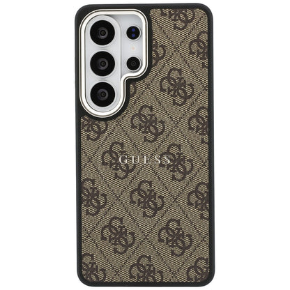 Custodia MagSafe per Samsung Galaxy S26 Ultra S948, Guess, 4G Embossed Ring, Marrone