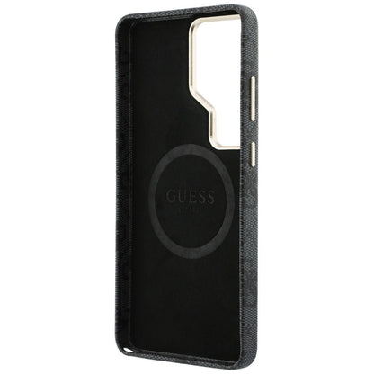 Custodia MagSafe per Samsung Galaxy S26 Ultra S948, Guess, Logo Triangolo 4G, Nera