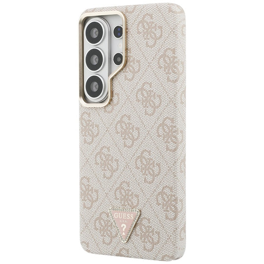 Custodia MagSafe per Samsung Galaxy S26 Ultra S948, Guess, logo triangolo 4G, Rosa