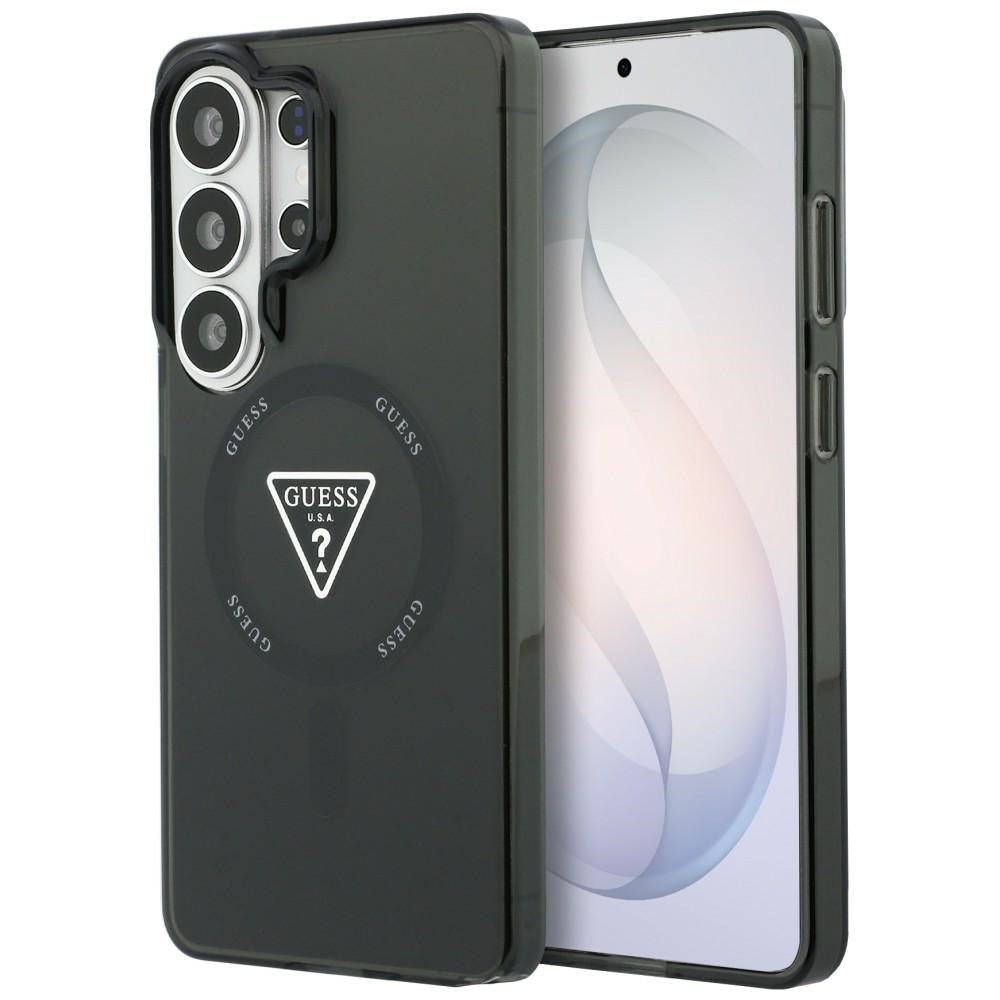 Custodia MagSafe per Samsung Galaxy S26 Ultra S948, Guess, IML Gradient Triangle Logo, Nera